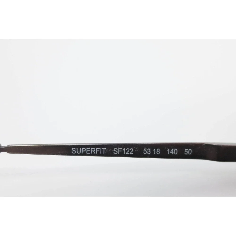 EasyClip Superfit SF122 Titanium Eyeglasses Frames Brown Bronze Rectangular 53mm